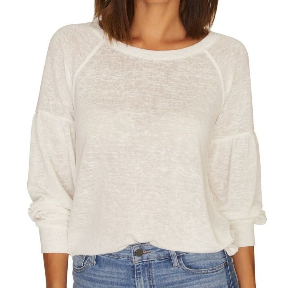 Sanctuary Cozy Drop Sleeve Top sz Small in Ivory.
